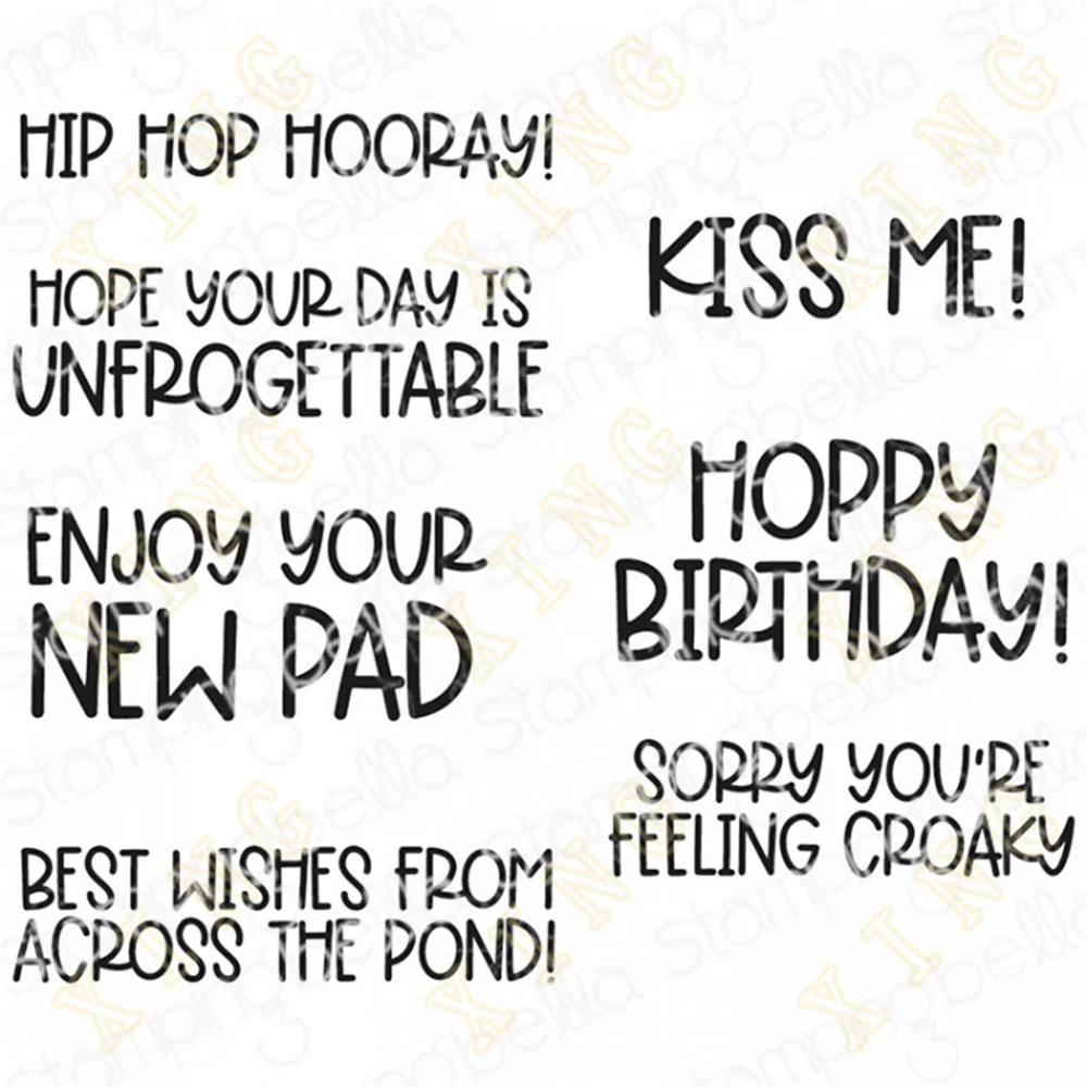 Прозрачные силиконовые штампы Froggy для рукоделия рельефное украшение Новое