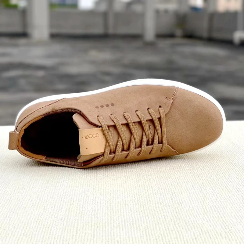 Golf Shoes Men's Leather Material Shock-absorbing Breathable Comfortable Non-slip Studless Men's Shoes Sneakers