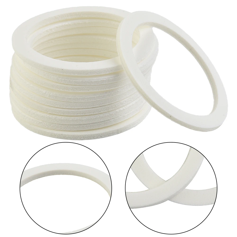 

10Pcs O Ring Seal For IBC Cap Lid S60x6 PTFE Foam Seal Replacement Sealing Ring White Garden Watering Rain Barrels Accessories