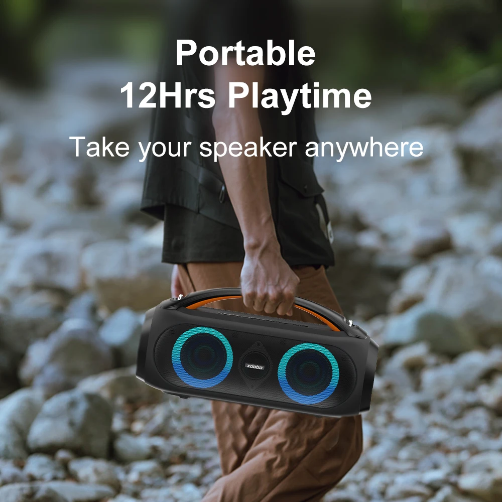 Фото XDOBO Vibe Plus 80 Вт динамик с синим зубом портативный громкий бас звуковая панель умные гаджеты для любителей музыки №1