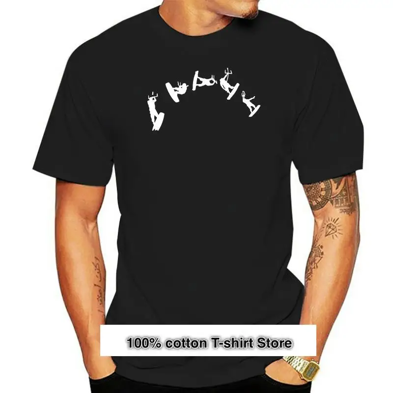 

Kitesurfer-Camiseta de algodón para toda la familia, Camisa ajustada de moda antiarrugas, crear sobre talla S-5XL, Verano