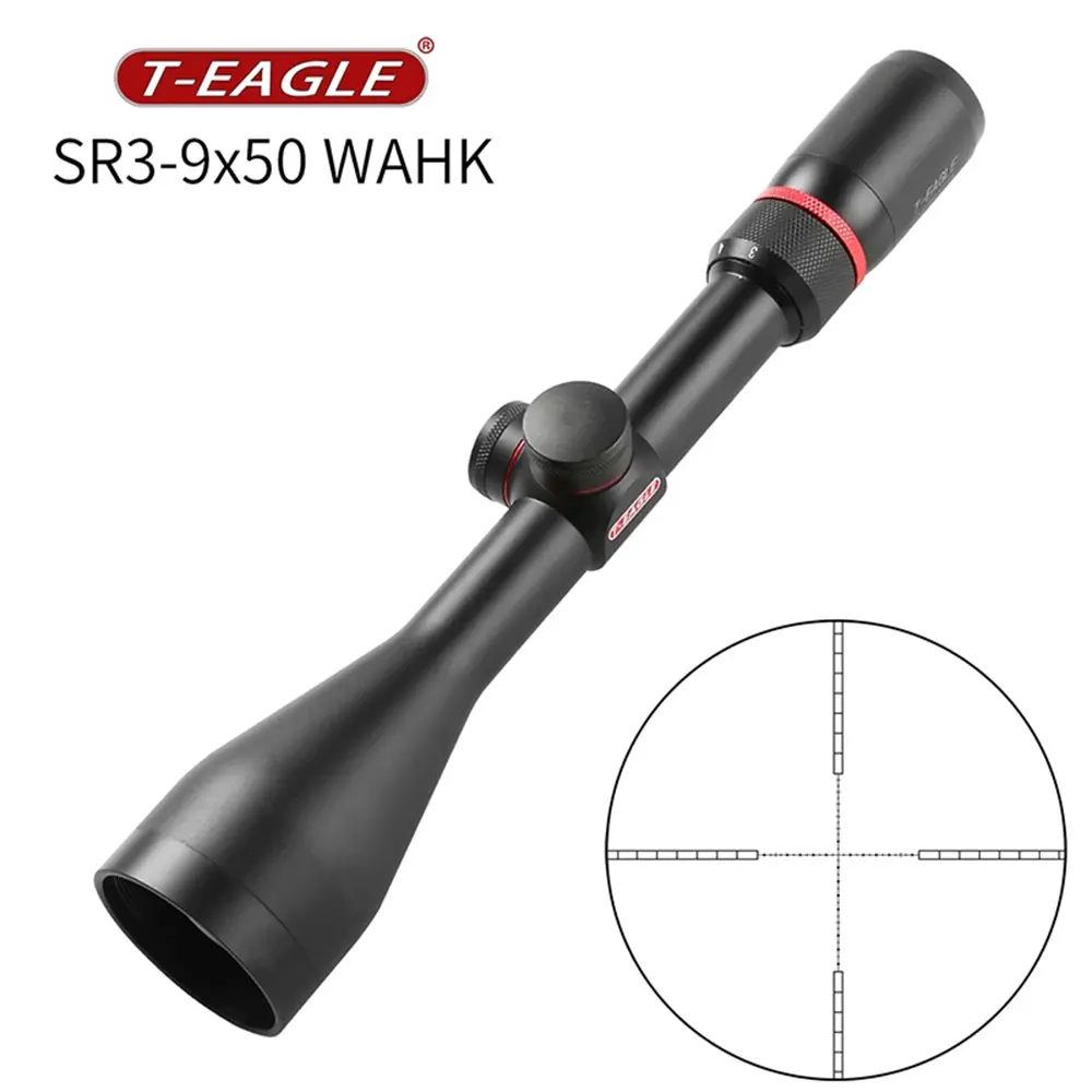 T-EAGLE SR 3-9X50 Tactical Hunting Riflescopes Fits Airsoft PCP Optical Collimator Sight Rifle Sniper Weapons Accessories