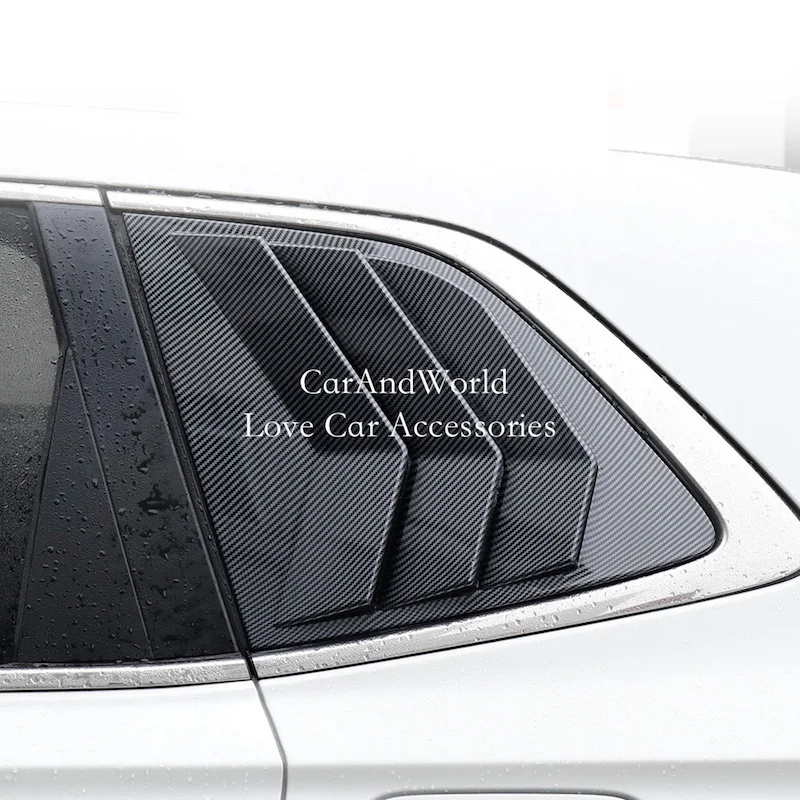 

Задняя треугольная крышка затвора окна из углеродного волокна, боковая фотография, отделка, автомобильные аксессуары для Honda CRV вентиляционная решетка 2023 2024