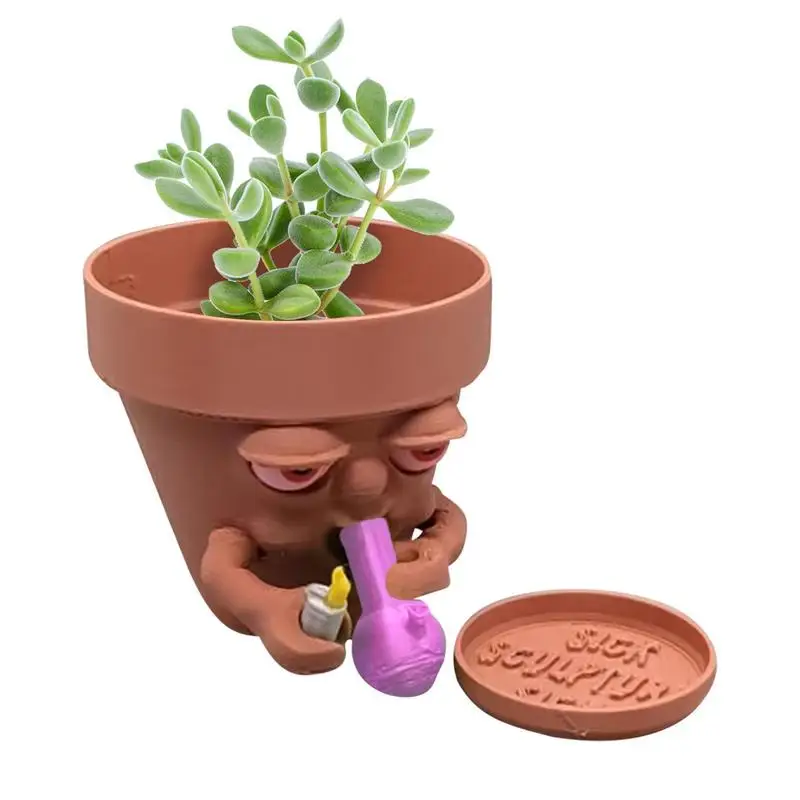 

Cartoon Resin Plant Holder Art Decoration Cactus Holder Succulent Planter Flower Pot Garden Pots Decorative Flower Pot Succulent