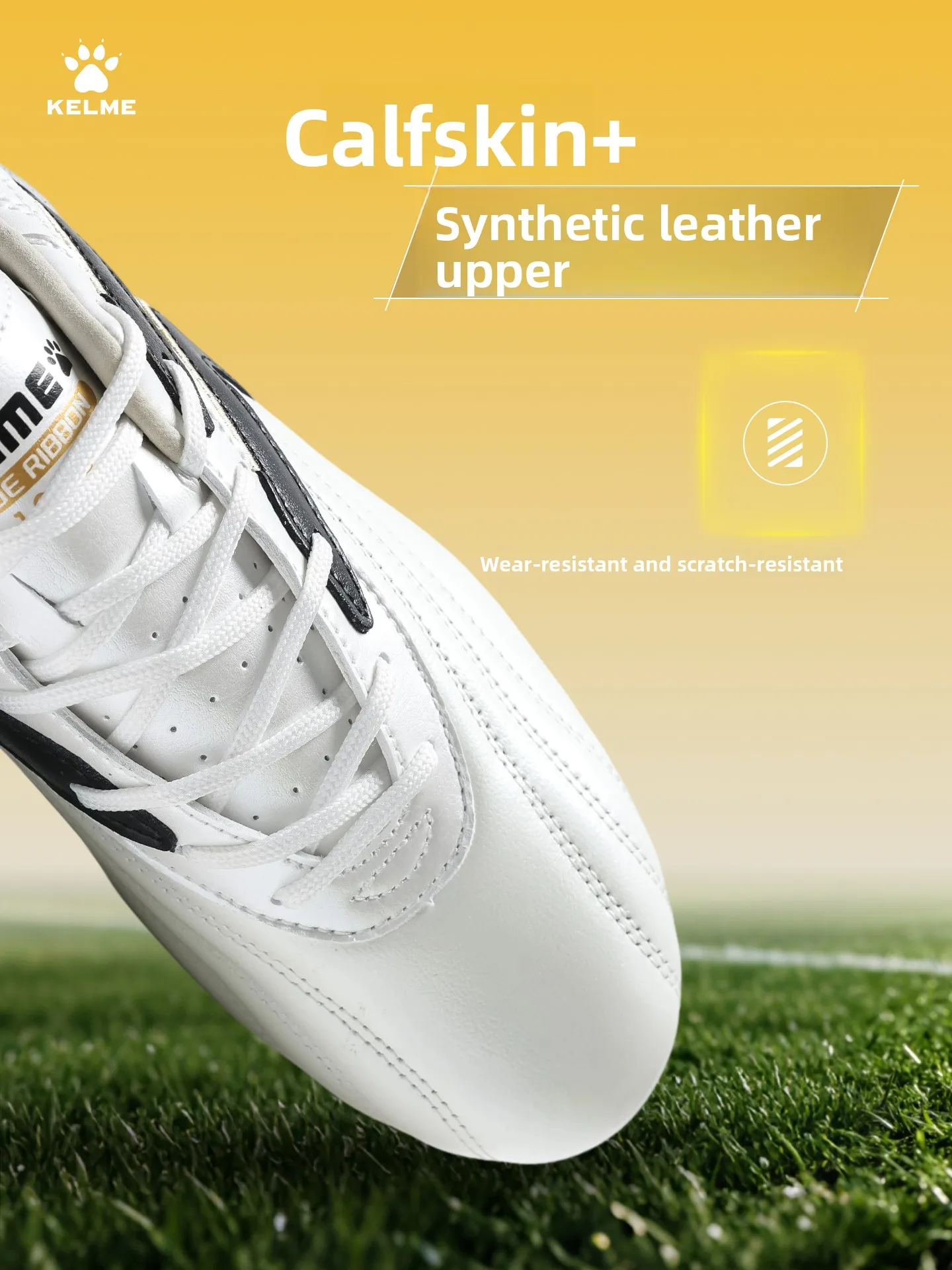 Фото Футбольные бутсы Kelme для мужчин, для натурального газона, профессиональные тренировочные и соревновательные бутсы с длинными шипами для взрослых и молодежи. №3