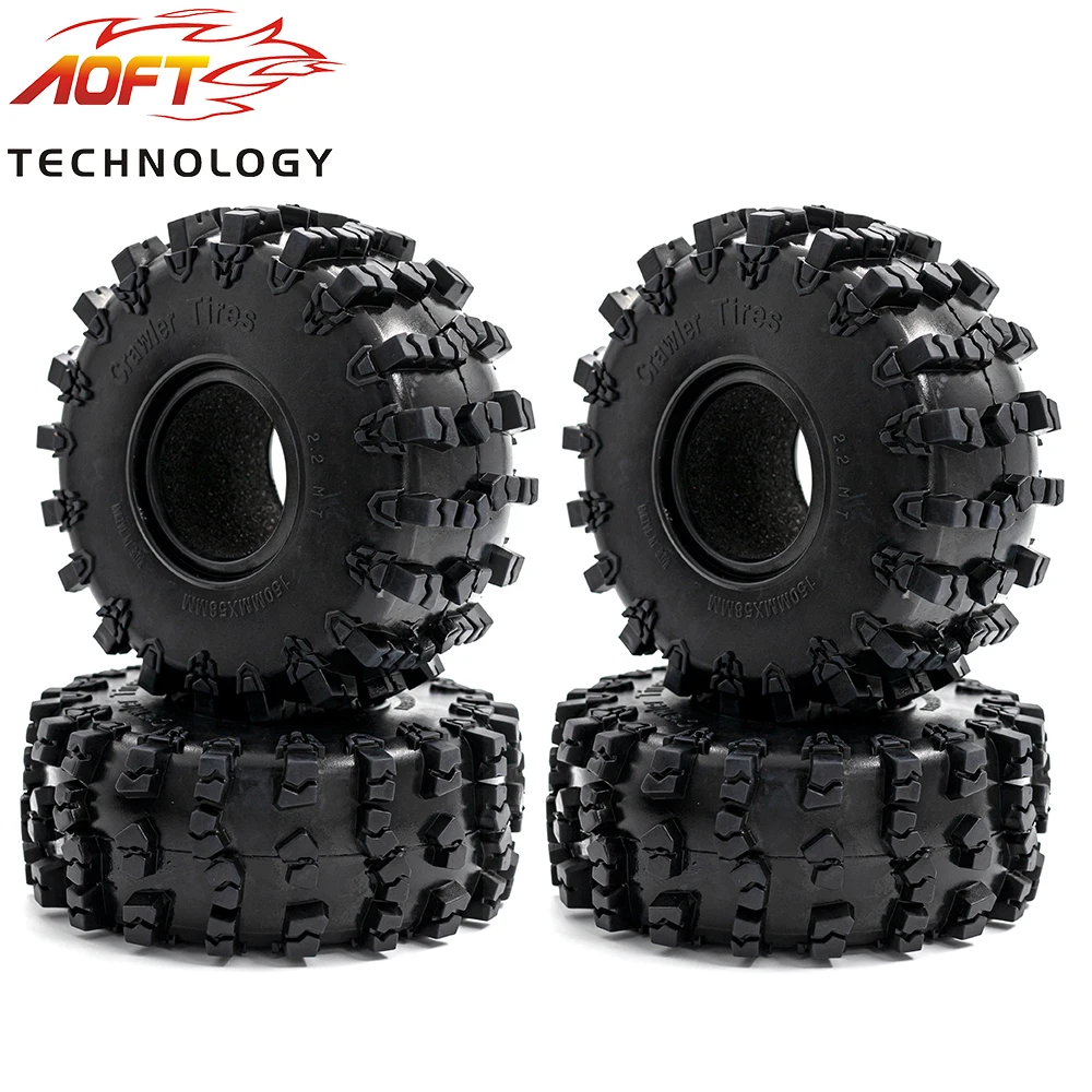 

4pcs 150mm*58mm Universal 2.2 Inch Off-Road Rubber Tyre Tread for 1/10 RC Climbing Vehicle TRX4 SCX10 90046 90047 90048 RR10