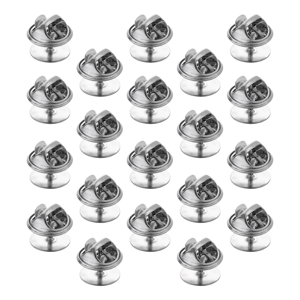 

150 Sets Butterfly Hat Badges Backing Clasp Handbag Tie Tacks Metal Brooch Clutch