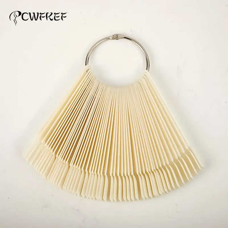 

50Pcs False Nails Tip Swatch Accessories Tool Color Chart BrushStand Template