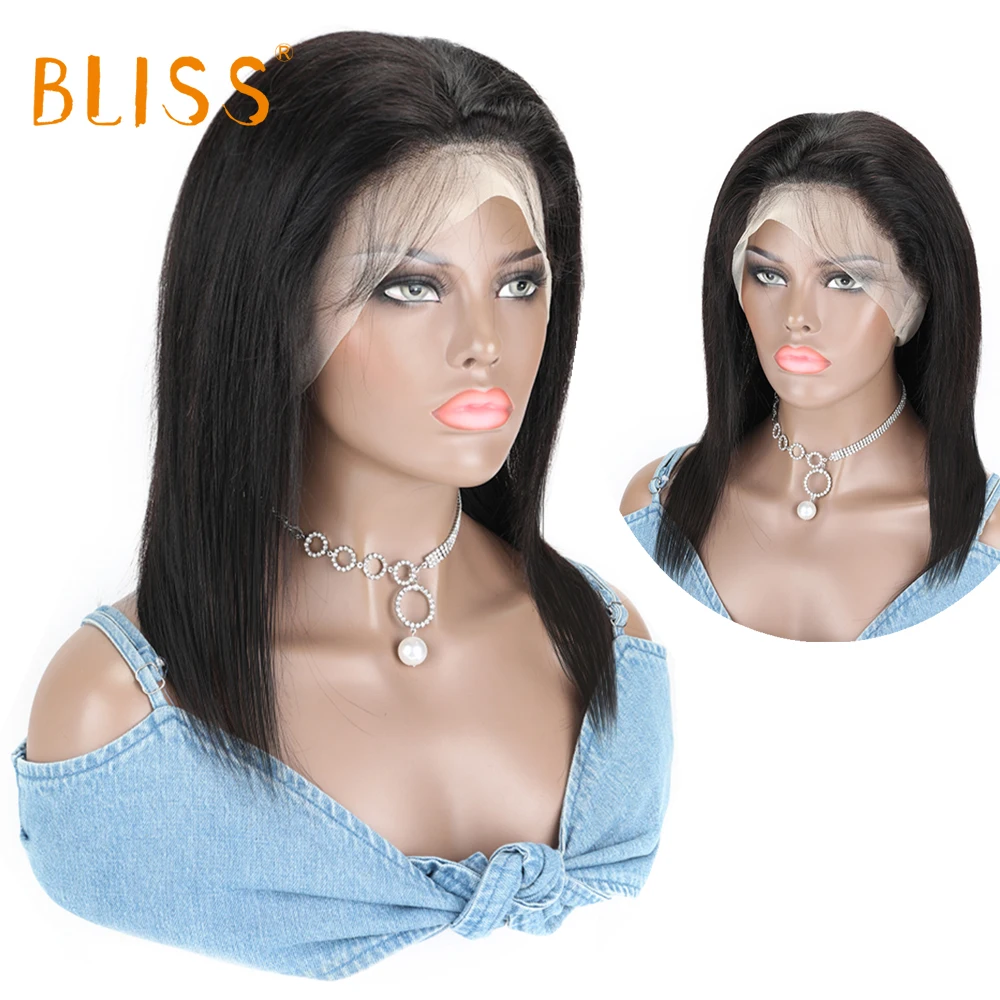 Bliss Hair 360 Lace Frontal Wig Human Hair Transparent Lace Frontal Wigs Brazilian Bone Straight Human Hair Wigs for Black Women