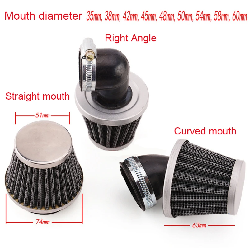 

Motorcycle Air Filter Cleaner Universal for Pit Dirt Bike ATV 125 150 200 250cc Quad Moped Scooter Buggy Go Kart