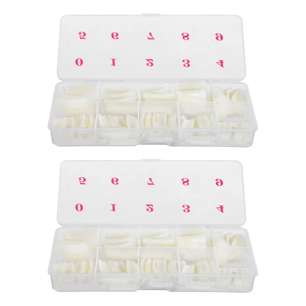 

French Fake Nail Tip White Fake Nails Tips Pieces Sticks Stamps Women