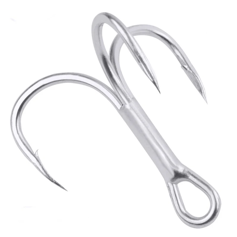 

10Pcs Saltwater Fishing Hook 1#-2#-4#-6#-8# High Strength Carbon Steel 3X Hook