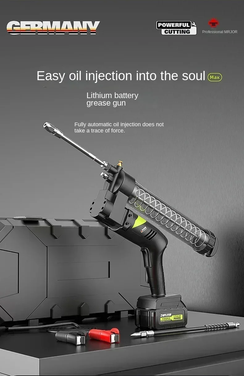 Профессиональный электрический смазочный пистолет с литиевой батареей высокого