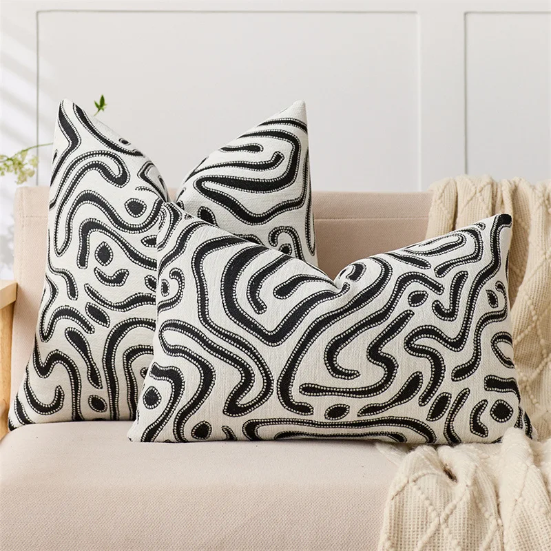 

Чехол для подушки Efundeal синель абстрактный