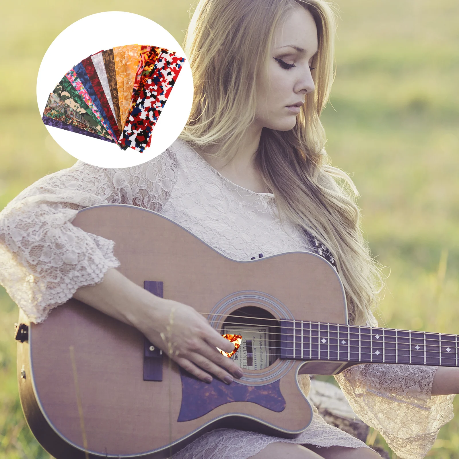 15 шт. пробойник для гитары целлулоидный медиатор пресс-набор перфоратор