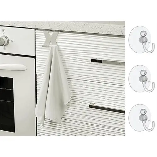

HomeCare Fiorello 2 pcs drawer hanger Mini suction cup hanger set 715463
