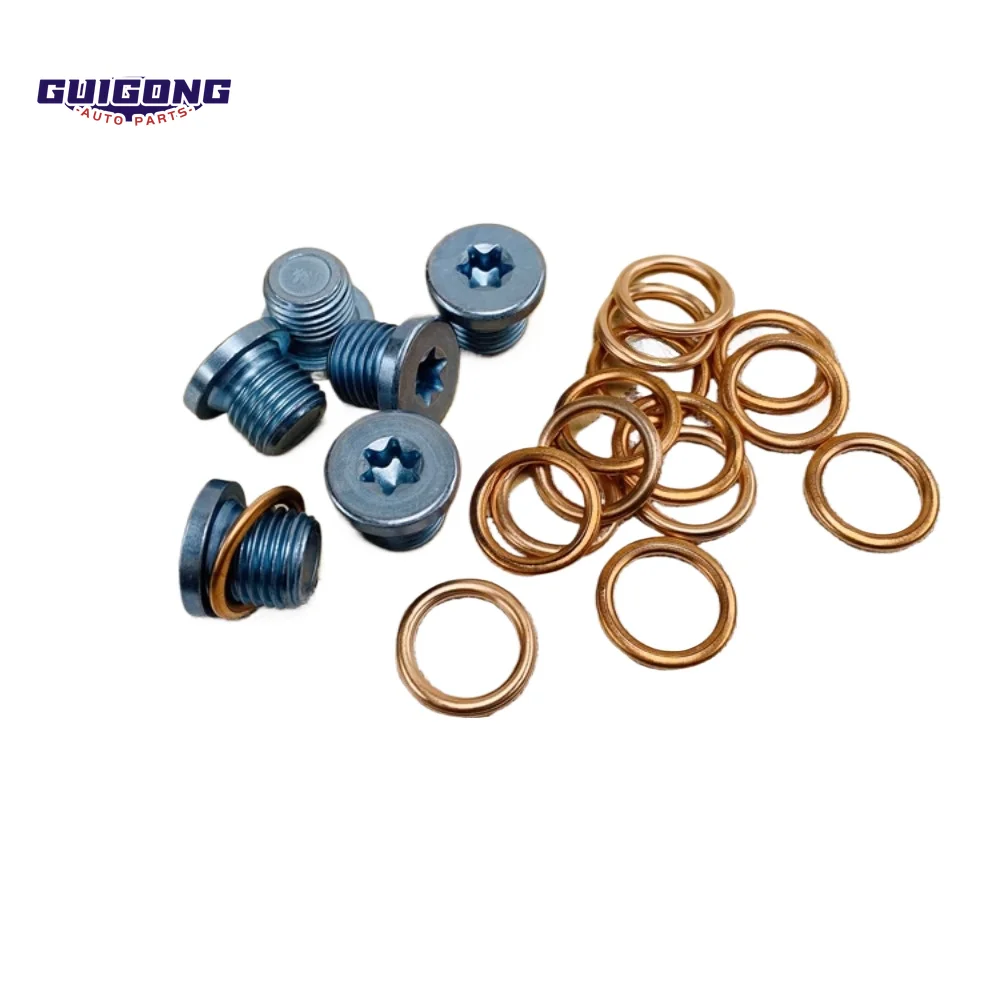 łbasa spustowa oleju silnikowego GUIGONG шайба и винты для VW Golf GTI Passat Tiguan Audi EA888 OEM LN 911 679 01