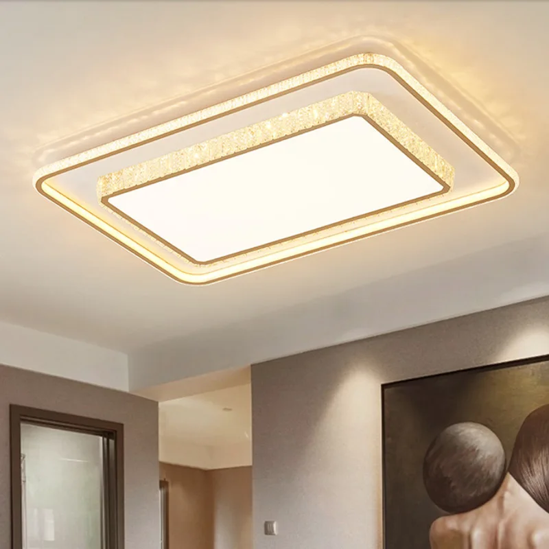 

Хрустальный потолочный светильник 110x70 см для гостиной, основной светильник, роскошный золотой домашний декоративный светильник, красивый