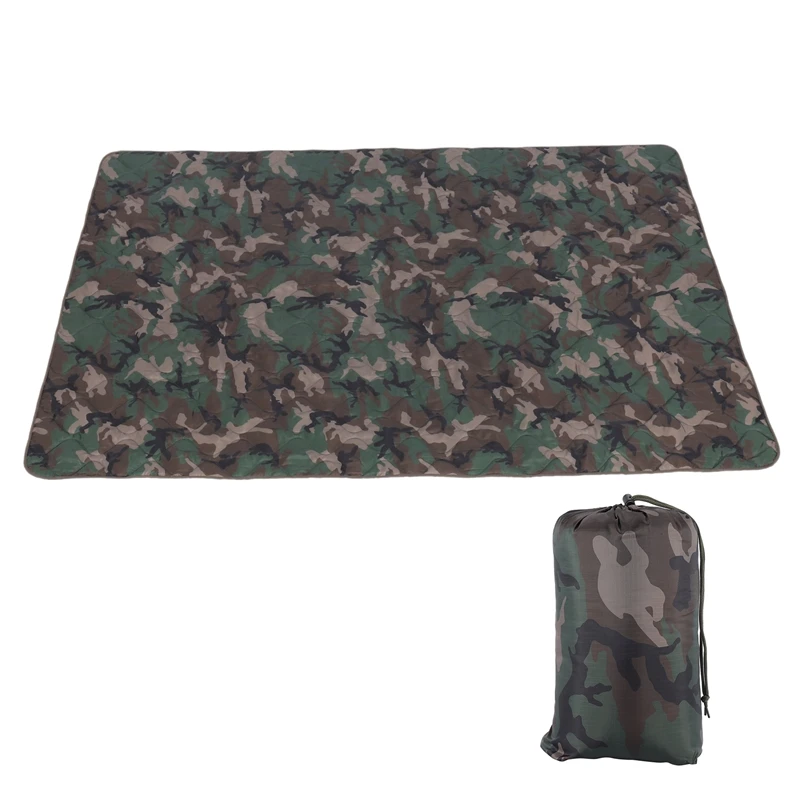

Top!-Outdoor Camouflage Camping Quilt Portable Camp Accessories Ultralight Travel Quilt For Hammock Ground Camping