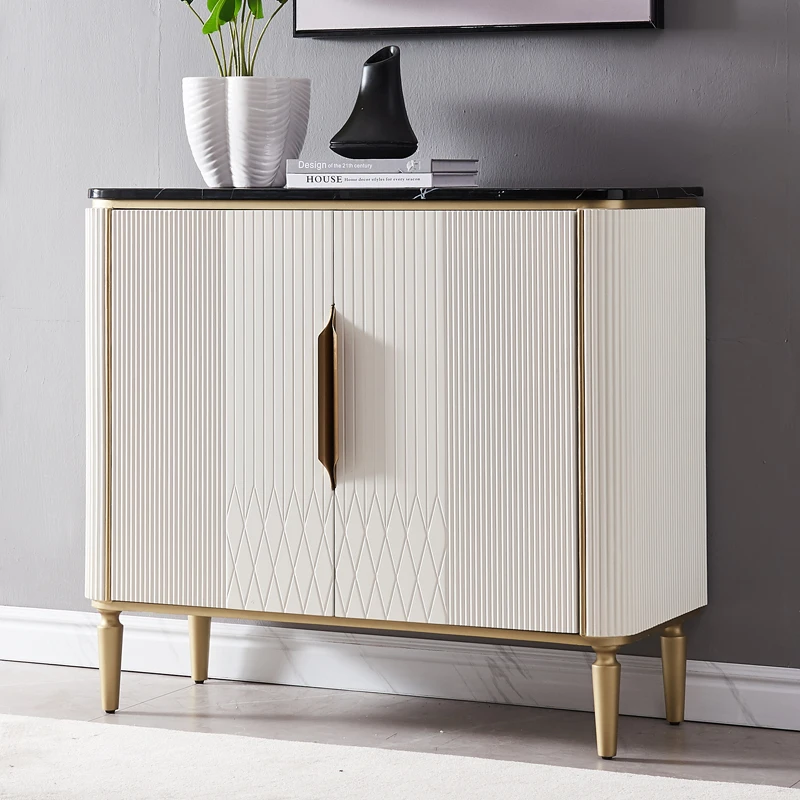 

zq American Light Luxury Style Shoe Cabinet Household Entrance Cabinet Storage Hall Cabinet Simple Partition Sideboard Cabinet
