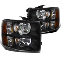 apply to car headlight for 2007 2013 chevy silverado 1500 black headlights head lamp