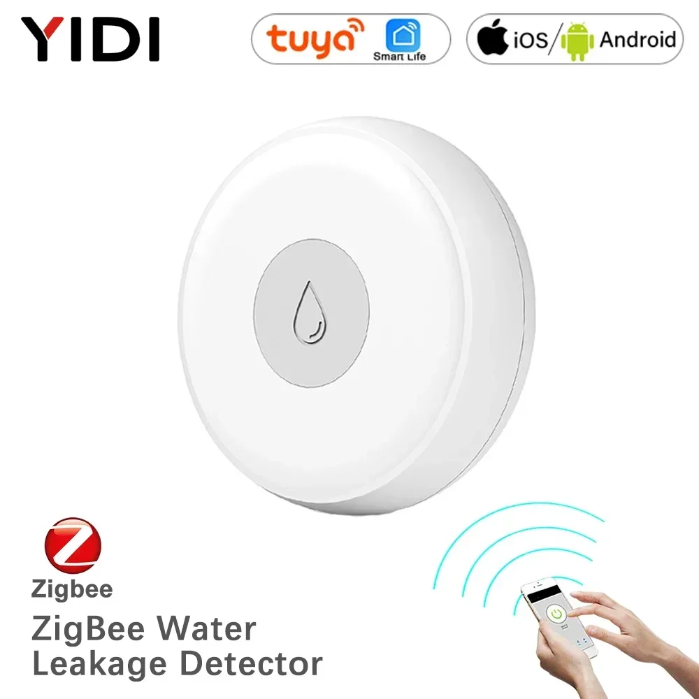 ZigBee Tuya Smart Life Датчик наводнения Детектор утечки воды Приложение Дистанционное