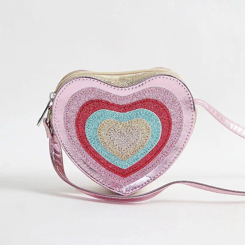 Rejolly Heart Purse for Girls Toddler Kids Little Girls Cute Mini Shoulder Bag