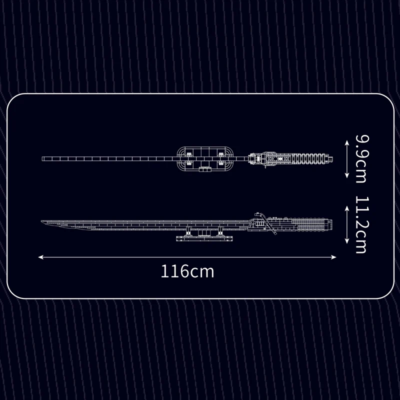 Mold King 10138 звездный план темный меч со светодиодной подсветкой модель