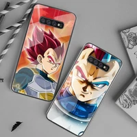 anime dragon dall vegeta phone case tempered glass for samsung s20 ultra s7 s8 s9 s10 note 8 9 10 pro plus cover