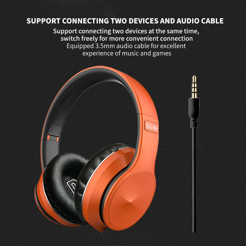 GAINBANG B4 Wireless Bluetooth 5.0 Headphones Support Wired Connection TF Card Playing Earphone Portable Sports Headset With Mic |