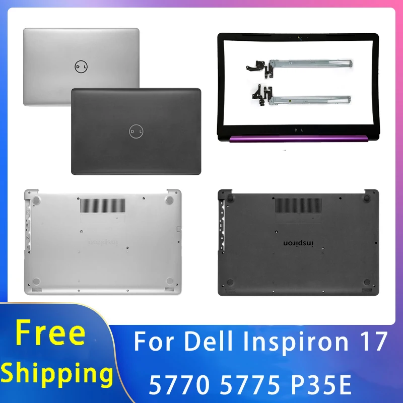 

New For Dell Inspiron 17 5770 5775 P35E Shell Replacemen Laptop Accessories Lcd Back Cover/Front Bezel/Bottom Silvery Black