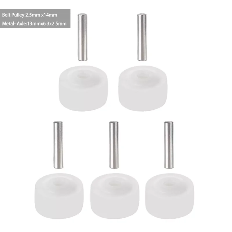 

5PCS Cartridge Radio Roller Metal Axle Pack Tape Recorder Pressure Cassette Belt