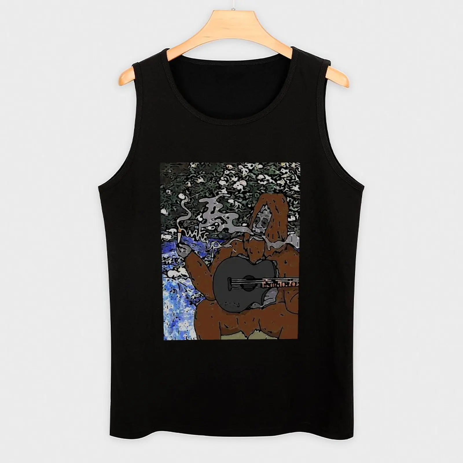 Майка мужская массивная с надписью Wake up you Топ аптечный жилет майка лето