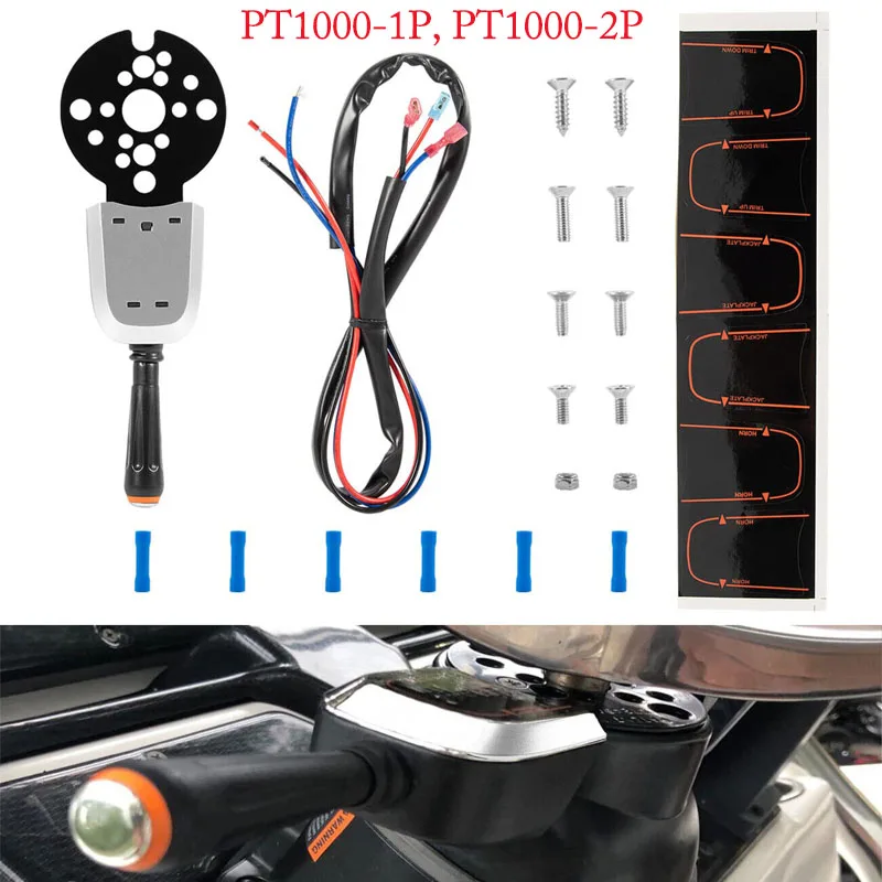 NONY PT1000-1P, PT1000-2P Trim Single Bezel Switch Jack Plate for Seastar Hydraulic Cable Tilt Steering