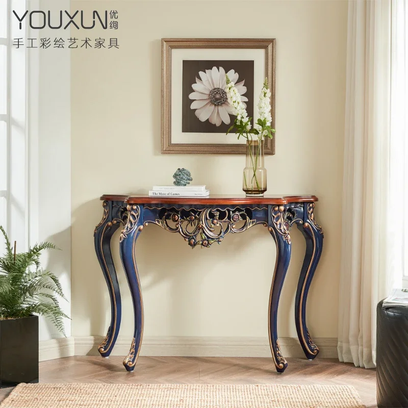 

Wyj European Style Hallway Curio Cabinet Sideboard Solid Wood