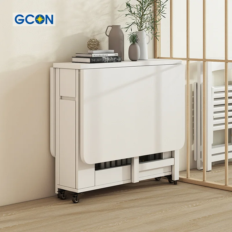 

Foldable Dining Table, Drop Leaf Folding Kitchen Dinner Table Set 2022 Modern Wood Dinning Room Furniture, White