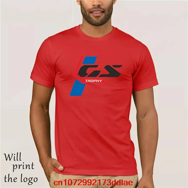 Фото R 1300 GS Trophy Blue Red 2 Stickers Top Case Vario R13 модная мужская футболка №5