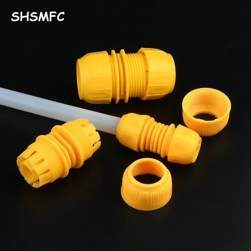 

1/2" 3/4'' 1" Garden Car Hose Quick Connectors Repair Damaged Leaky Water Tubeing Adapter PE Pipe Fitting Irrigation Tube Joints