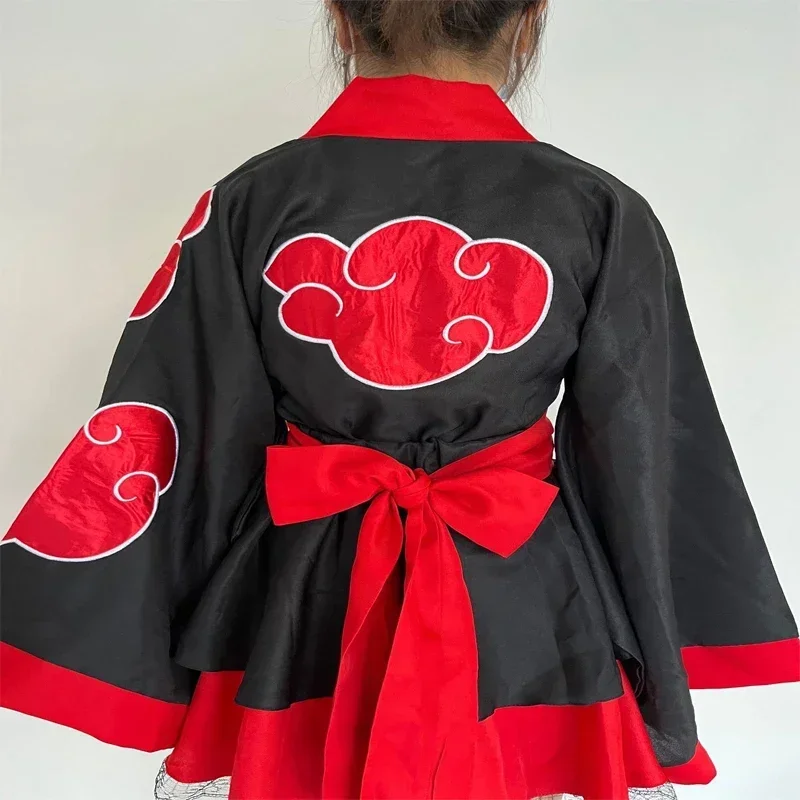 Кимоно для косплея фантазии дизайн облако Красного аниме натуто юката хаори Сая