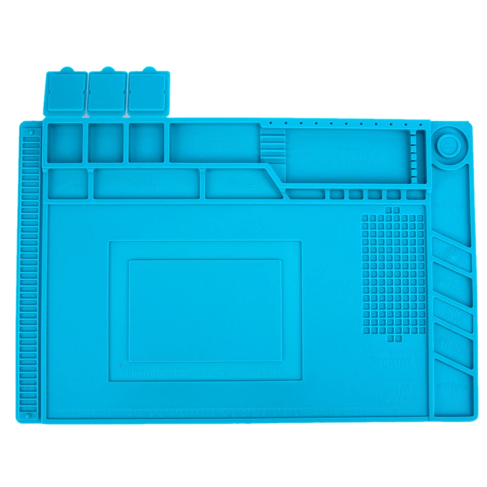 

Heat Resistant Soldering Mat Silicone Heatresistant Maintenance Mat Anti Static Working Repair Pad for Repairing Computer Phone