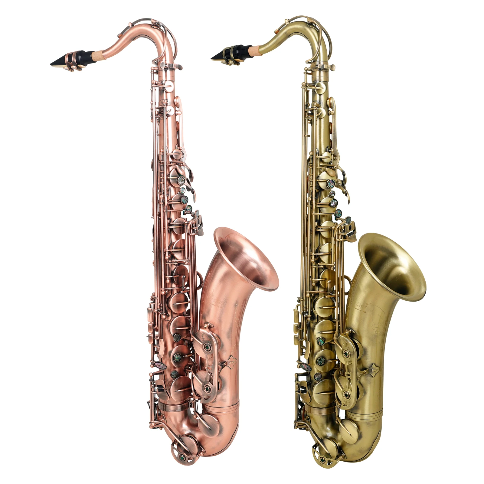 Профессиональный латунный саксофон SLADE Tenor Bb инструмент для работы по дереву с