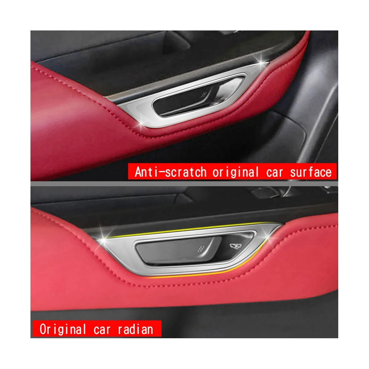 Декоративная крышка RHD для внутренней дверной ручки автомобиля наклейка отделка