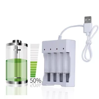 usb output 4 slots fast charging battery charger short circuit protection aaa aa rechargeable battery charging station