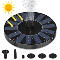 7v1 4w floating solar pump fountain solar panel powered fountain with 6 nozzles for pond swimming pool outdoor garden decor