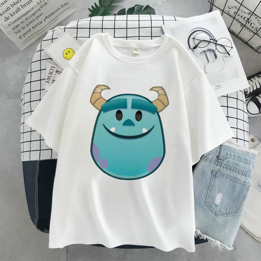 

Cute Creativity Disney James Print Women T-Shirt Exquisite O Neck Harajuku Style Female T Shirt Dropship Basic Lady Tops Clothes