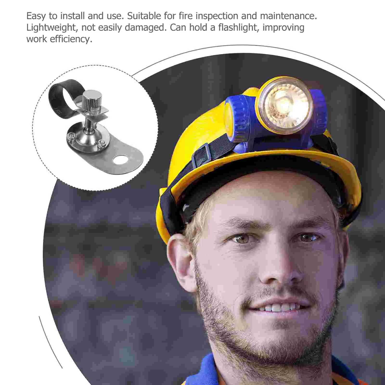 Зажим для каски на боковом держателе фонарика Зажимы шляп фар без перфорации