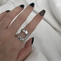 u shaped geometric ring niche design horseshoe shaped opening ring female net celebrity ins wind index finger ring
