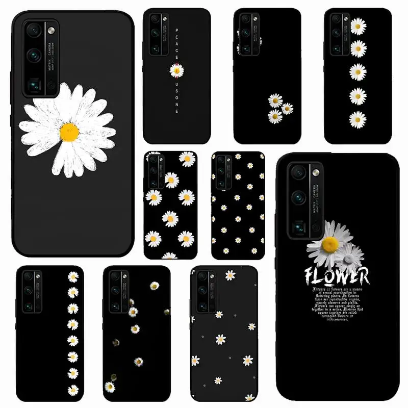 

Fashion Fresh Little Daisy Flower Phone Case for Huawei Honor 10 i 8X C 5A 20 9 10 30 lite pro Voew 10 20 V30