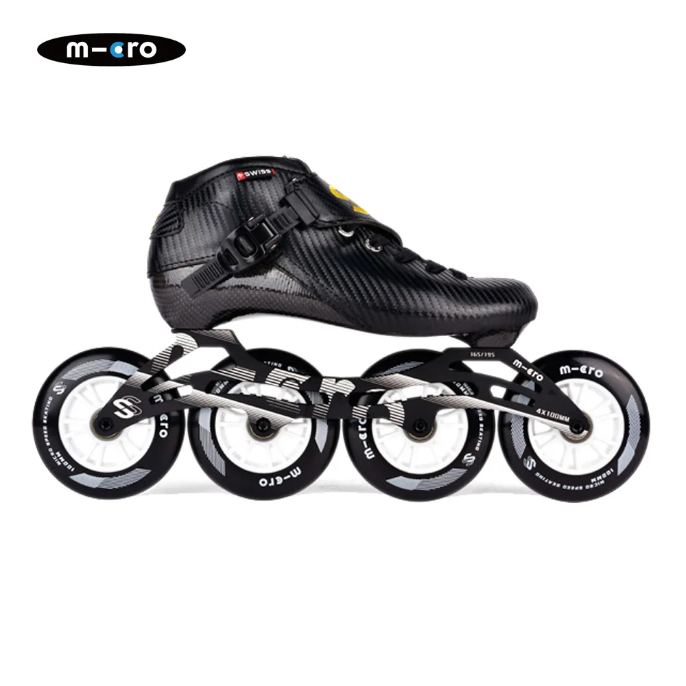 

MICROSAKTE DYNAMIC SPEED SHADOW,85A 110MM,Professional Carbon Fiber Speed Skates Adult Men's and Women's