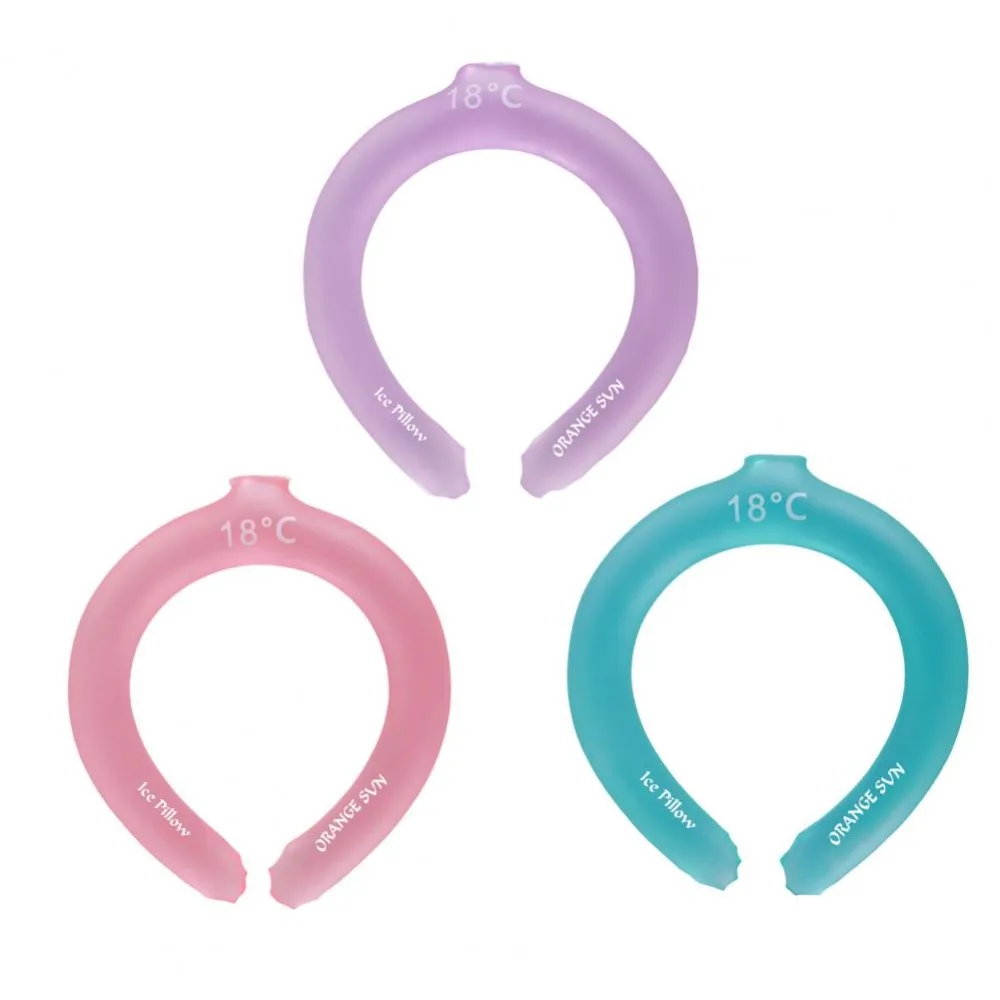 

TPU Cooling Neck Wrap New Reusable Wearable Cooling Tube Physical Cooling Neck Cooler Woman